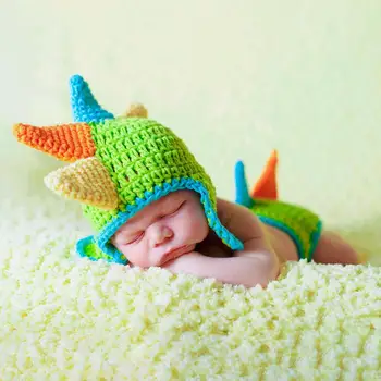 1 Комплект одежды для фотосъемки младенцев с мультяшным дизайном, универсальный мягкий костюм из молочного хлопка для фотосъемки новорожденных на День рождения