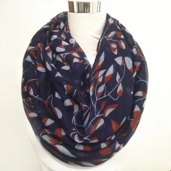 10 шт./лот, новый модный женский шарф-кольцо, теплый шарф для женщин, шарфы с листьями, женская балаклава для женщин, женский шарф