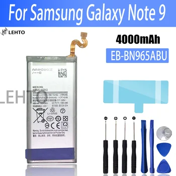 100% Оригинальная Сменная Батарея EB-BN965ABE Для Samsung Galaxy Note9 Примечание 9 N9600 SM-N9600 Подлинная Батарея EB-BN965ABU 4000 мАч