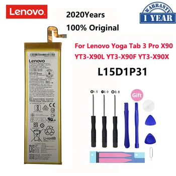 100% Оригинальные 4000 мАч L15D1P31 Для Lenovo Yoga Tab3 Pro X90 YT3-X90L YT3-X90F YT3-X90X Сменные Аккумуляторы Bateria