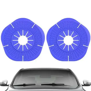 2 шт. Защитная крышка для рычага стеклоочистителя автомобиля Пылезащитная защитная накладка для отверстия для рычага стеклоочистителя автомобиля Подходит для различных моделей