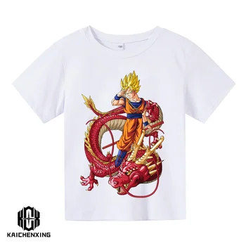 2023 Новая футболка Dragon Ball, детский топ, модная футболка с рисунком Аниме для крутых мальчиков, Мужские футболки с аниме, уличная летняя одежда для мальчиков