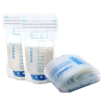30 шт, Детские сумки для хранения грудного молока, 250 мл, Безопасные для здоровья Детские Сумки для замораживания Материнского молока, пакеты для кормления, Сумка для хранения молока для младенцев