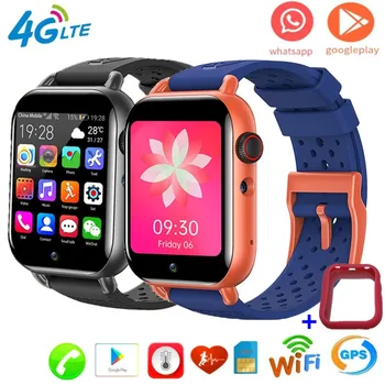 4G Детские Смарт-часы-Телефон Android 9 Google Play GPS WIFI Видеозвонок SOS Детские Умные Часы Пульсометр Местоположение Телефонных Часов