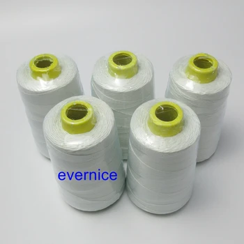 5 конусов полиэфирной белой нити для портативного устройства для сшивания мешков Newlong Fischbein