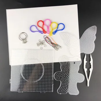 5 мм Бусины-предохранители Шаблон для глажки бумаги Пинцет аксессуары Для бусин Hama Бусины PUPUKOU DIY Пазлы