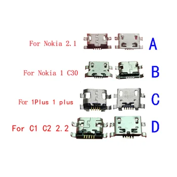50 Шт. Usb Зарядное устройство Док-станция для зарядки Порты и Разъемы Разъем Для Nokia TA-1183 TA-1165 1 C30 2,1 TA-1080 C1 C2 2,2 1 Plus TA-1165 TA-1263
