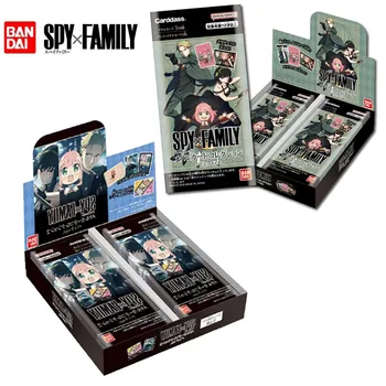 Bandai SPY X FAMILY Коллекционирует Открытки С Персонажами Аниме Anya Yor Bond Card Boxs Карточные Игры Аниме Периферийные устройства Детские Подарки