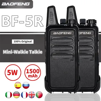 Baofeng BF-5R UHF band Мини-рация Ручной двухсторонней Радиосвязи BF 5R Портативная USB-зарядка для Охоты и Пешего Туризма