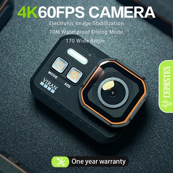 CERASTES Action Camera 4K60FPS wifi Пульт Дистанционного Управления 30 м Водонепроницаемая 170 ° Широкоугольная Экшн-камера Dash Cam Go Sport Camera pro