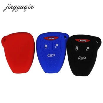jingyuqin 30 шт./лот Силиконовый 4-кнопочный чехол для дистанционного ключа Fob Защитный чехол для Jeep/Dodge/Chrysler