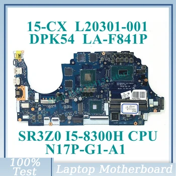 L20301-001 L20301-501 L20301-601 С процессором SR3Z0 I5-8300H LA-F841P для HP 15-CX Материнская плата ноутбука N17P-G1-A1 GTX1050TI Протестирована на 100%
