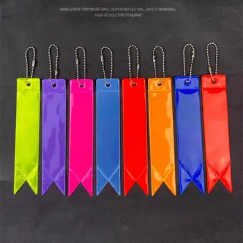 LOLO 5 шт., брелки с высокой видимостью, лямки из цветного светоотражающего материала для подвески в виде сумки, аксессуары для безопасной ходьбы для детей