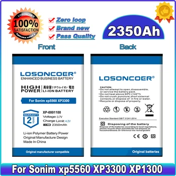LOSONCOER 2350 мАч XP3.20-0001100 Аккумулятор Для Sonim XP5560 XP3300 XP1300 XP3.2 QUEST PRO XP5300 XP-0001100 Аккумулятор большой емкости