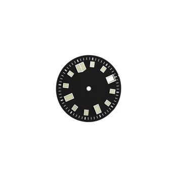 Mod 28,5 мм C3 светящийся циферблат часов SKX6105 Tuna 007 Turtle подходит для часов NH35/36 7s26 4r35 с автоматическим механизмом