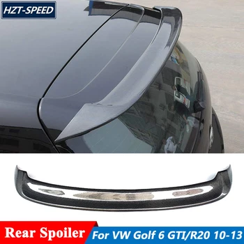 R Style Настоящий Задний спойлер из углеродного волокна, Крыло багажника Для Volkswagen Golf 6 GTI R20, Тюнинг 2010-2013