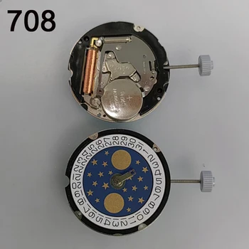 Ronda 708 Абсолютно Новые оригинальные швейцарские кварцевые часы с датой на 3/6 запасных частей