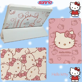 Sanrio Hello kitty Акриловый чехол для iPad с милой Мультяшной Складной Подушкой Безопасности ipad pro Air4 защитный чехол для iPad 9/8/7 поколения