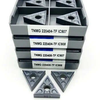 TNMG220404 TNMG220408 TF IC907 IC908 Внешний токарный инструмент Твердосплавные пластины Токарный станок с ЧПУ TNMG 220408 Режущие инструменты Токарные пластины