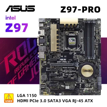 Z97 Комплект материнской платы ASUS Z97-PRO + I5 4690S LGA 1150 DDR3 32 ГБ PCI-E 3,0 USB3.0 M.2 4 × SATA III VGA ATX для процессоров I5-4570S