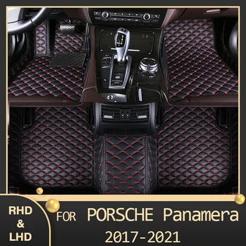 Автомобильные коврики MIDOON для Porsche Panamera (четыре сиденья) 2017 2018 2019 2020 2021 Пользовательские автоматические накладки для ног автомобильный ковер