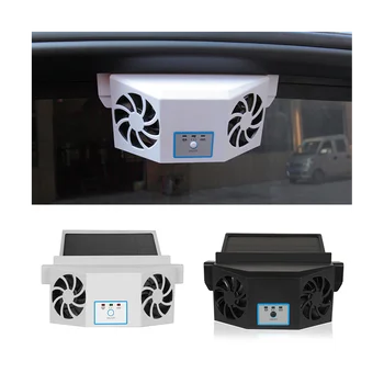 Автомобильный вытяжной вентилятор Вентилятор охлаждения автомобиля Циркуляция воздуха Вентилятор вентиляции автомобиля Автомобильные аксессуары, черный