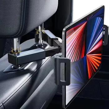 Автомобильный подголовник, держатель для планшета, зажимы, вращающаяся на 360 Градусов подставка для планшета, Подушка для заднего сиденья, поддержка телефона для iPad 4,7-12 дюймов