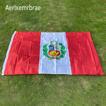 бесплатная доставка флаг aerxemrbrae 150x90 см за PE флаг Перу