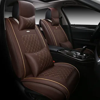 Высококачественные кожаные Универсальные чехлы для автомобильных сидений Toyota Corolla Camry, аксессуары для интерьера, Автомобильные чехлы для сидений, автомобильный стайлинг