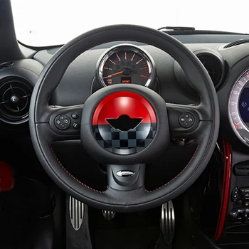 Декоративная крышка рулевого колеса автомобиля для MINI Cooper S R55 R56 R57 R60 R61 Автомобильные аксессуары для укладки интерьера в виде ракушки автомобильная наклейка