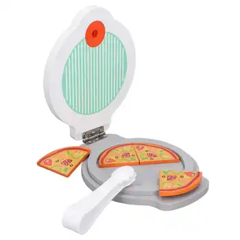 Деревянная кухонная игрушка для ролевых игр, имитирующая Блинную машину для пиццы, Игрушечная Буковая машина для приготовления блинчиков, кухонные игрушки для ролевых игр
