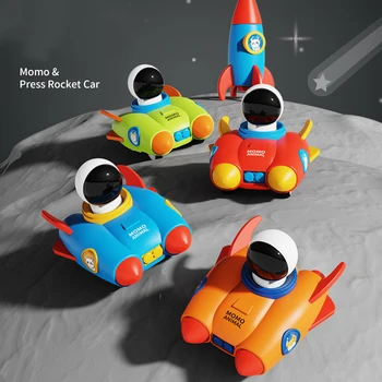 Детские игрушки-головоломки, забавный пресс, ракетный автомобиль, Мультфильм, милый астронавт, ракета, игрушки для автомобиля, подарок на День рождения, Инерционные автомобильные игрушки