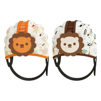 Детский Защитный шлем, Дышащие защитные каски для малышей, для ползания, для прогулок, Шапочки, Головные уборы, для ползания, 6-20 месяцев