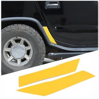 Для 2003-2007 Hummer H2 ПВХ наклейки для укладки автомобиля на заднее колесо автомобиля с защитой от царапин, аксессуары для защиты экстерьера автомобиля, 2 шт.