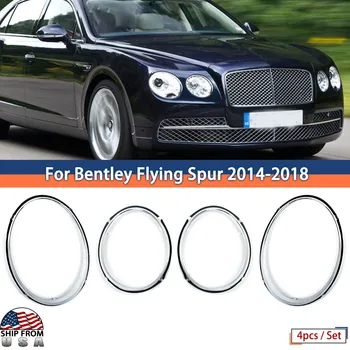 Для Bentley Continental Flying Spur, накладки на фары, хромированные 4D диски 2014-2019