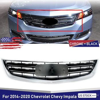 Для Chevy Chevrolet Impala LT LS Передний бампер Верхняя решетка Гриль Хром 2014-2020