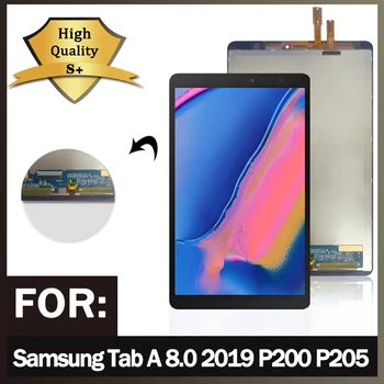 Для Samsung Tab A 8,0 2019 SM-P200 SM-P205 Дисплей Монитор Сенсорный экран Дигитайзер Панель Стекло в сборе P200 (Wi-Fi) P205 (3G) ЖК