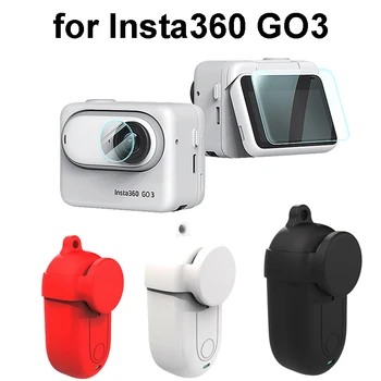 для камеры Insta360 GO 3, Силиконовый чехол для защиты линз, Аксессуар для камеры для большого пальца, экшн-камера Insta360 GO3