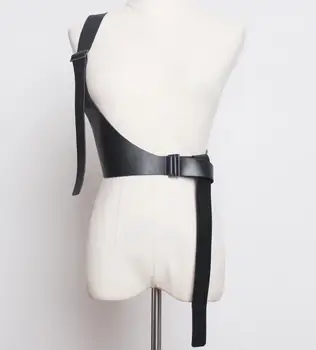 Женская подиумная мода, широкие пояса из искусственной кожи на одно плечо, женское Платье, Корсеты, Пояс, Украшения для ремней, широкий пояс R1890