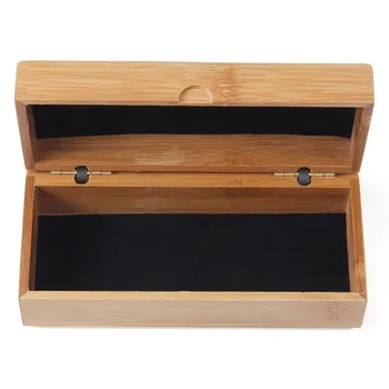 Жесткая бамбуковая коробка для очков ручной работы, футляр для солнцезащитных очков, футляр для очков, зрелище