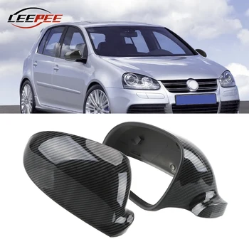 Замена Корпуса Боковых зеркал заднего вида автомобиля из углеродного волокна, Безошибочные Автоаксессуары Для VW Golf 5 MK5 Jetta 2006-2011
