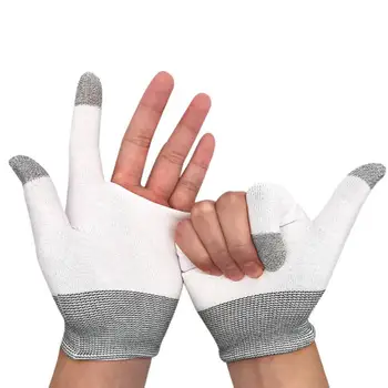 Игровые рукава с двумя пальцами, перчатки для мобильных игр, защищающие от пота, бесшовные подставки для пальцев с сенсорным экраном для мобильных игровых контроллеров