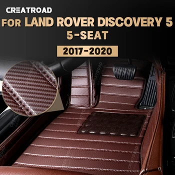 Изготовленные на заказ коврики из углеродного волокна для Land Rover Discovery 5 (5-местный) 2017 2018 2019 2020 Коврик для ног Аксессуары для интерьера автомобиля