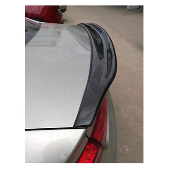 Карбоновый Задний Спойлер Багажника Boot Duck Lip Wing для Audi A4 B8 B9 Седан 2009-2018 C Стильная Автомобильная Наклейка