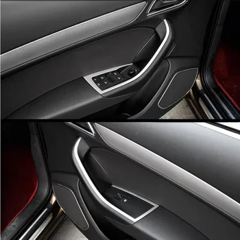 Кнопки Подъема оконного стекла из нержавеющей Стали, Отделка крышки рамы, 4 шт. Для Audi Q3 2013-2017, украшение панели Подлокотника двери автомобиля