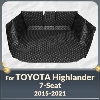 Коврик для багажника С Полным покрытием Для Toyota Highlander 7-Seat 2015-2021 20 19 18 17 16, Автомобильный Чехол для Багажника, Аксессуары Для защиты интерьера