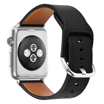 Кожаный ремешок correa Совместим с Apple Watch 4 5 Band 40 мм 42 мм pulseira для Iwatch Bands 38 44 мм Браслет correas series 3