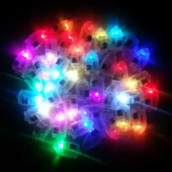 Красочные маленькие светодиодные лампы, декор для фонарей из бумажных шаров, встроенный аккумулятор для освещения свадьбы, дня рождения