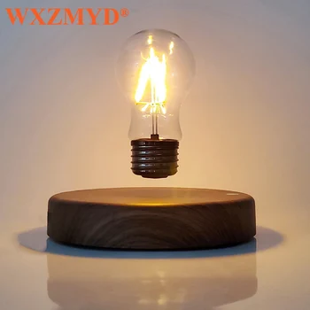 Креативная лампа с магнитной левитацией, вращающаяся светодиодная лампа для подарка на День Рождения, Плавающие светильники для украшения комнаты, домашнего офиса