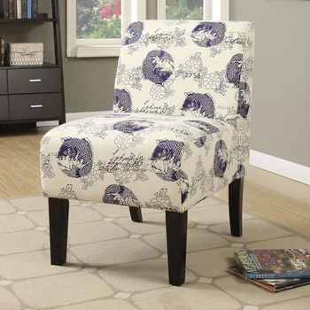 Кресло Acme Furniture Ollano Accent с рисунком в виде рыбы - Темно-синий